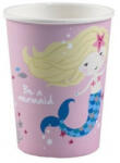 Amscan Mermaid, Sellő papír pohár 8 db-os 250 ml rózsaszín (DPA9903032A)