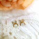  Nyuszis fülbevaló - arany