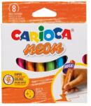 CARIOCA Creioane cerate Carioca Jumbo Neon 8 culori/set (APSKR253)