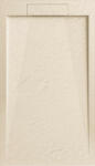 AREZZO design design STONE pala hatású öntött márvány zuhanytálca, 120x90 cm-es, beige