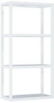 AREZZO design design MONTEREY Függőpolc üveggel 40/80 matt fehér (21, 6)