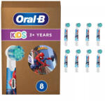 Oral-B EB10S-8 Kids gyerek elektromos fogkefefej, pótfej 8db-os, Spiderman (EB10-8)