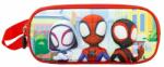 KARACTERMANIA Penar 3D Spiderman Traffic cu 2 compartimente, 22x9.5x8 cm (KM04262) - babyneeds Penar