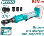 TOTAL Акумулаторна тресчотка total, 3/8", 20 v, без батерия (tl tdrli2060151)