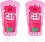 You+Me Strawberry lédús eper aromával, 2×150 ml (LUB062s2)