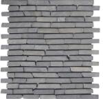  Mozaic marmură Slim Brick gri mat 30x30 cm