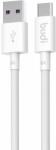 budi Кабел Budi, USB към USB-C, 5A, 1m, бял (157)