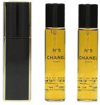 CHANEL Chanel No. 5 eau de parfum (Twist & Spray) 3 x 20 ml (parfümtok + utántöltők) (eau de parfum) hölgyeknek garanciával