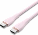 Vention CTMPG USB-C apa - USB-C apa 2.0 Adat és töltőkábel - Rózsaszín (1.5m) (CTMPG)