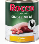 Rocco Rocco 22 + 2 gratis! 24 x 800 g Single Meat Hrană umedă câini - Pui