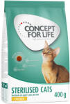 Concept for Life Concept for Life Preț special! 400 g Hrană uscată pisici - Sterilised Cats Pui Rețetă îmbunătățită
