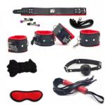 SESSO Set accesorii BDSM Play 8pcs Black/Red