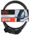 Black & Decker Kerékpár kábelzár, számzáras (4x), 1x90cm, 200g (BXCHBL7008)