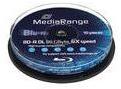 MediaRange Bluray 50GB 10pcs BD-R cake 6x Double Layer (MR507) (MR507)