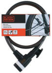 Black & Decker Kerékpár kábelzár 1x90cm, 250g, 3 kulcs