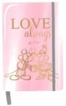 Paso Minnie Mouse tükör hatású gumis napló - A5 - Love always (DIOQ-3685) (DIOQ-3685)