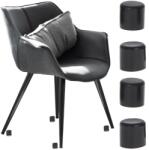  Bútor- és székláb sapka, 4 db, 22mm fekete