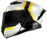 MT Helmets MT ATOM 2 SV EMALLA B3 felnyitható motoros bukósisak fehér-fekete-sárga