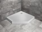 Radaway Cadita de dus pentagonala, acrilica cu aspect de piatra, Radaway Doros PT E Compact Stone White SDRPTP1090-05-04SL (SDRPTP1090-05-04SL)