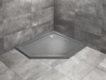 Radaway Cadita de dus pentagonala, acrilica cu aspect de piatra, Radaway Doros PT E Stone Anthracite SDRPT1090-01-64SR (SDRPT1090-01-64SR)