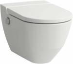 Laufen CLEANET NAVIA Bidés WC 'rimless', fali, mélyöblítésű, öblítőperem nélkül, ülökével, Fehér LCC Active bevonattal H820601A000001 (H820601A000001)