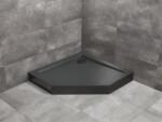 Radaway Cadita de dus pentagonala, acrilica cu aspect de piatra, Radaway Doros PT Compact Stone Black SDRPT8080-05-54S (SDRPT8080-05-54S)