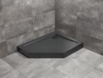 Radaway Cadita de dus pentagonala, acrilica cu aspect de piatra, Radaway Doros PT E Compact Stone Black SDRPTP1090-05-54SR (SDRPTP1090-05-54SR)
