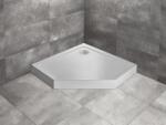 Radaway Cadita de dus pentagonala, acrilica cu aspect de piatra, Radaway Doros PT Compact Stone White SDRPT8080-05-04S (SDRPT8080-05-04S)