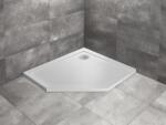 Radaway Cadita de dus pentagonala, acrilica cu aspect de piatra, Radaway Doros PT E Stone White SDRPT1090-01-04SL (SDRPT1090-01-04SL)