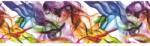 4-Home Bordură autoadezivă Fum colorat, 500 x 14 cm