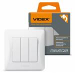Videx 3-as csillárkapcsoló , vízszintes , fehér , süllyesztett , Videx , BINERA (5385)