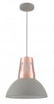 GTV Lampa tavan - Ceiling fixture ARTEMIA L, 2447, AC220-240V, 50/60Hz, 1*E27, max. 40W, IP20, 34, 5cm, single, grey (OS-ART-L-E27-15-DEC)