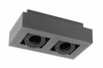 GTV Spot - Ceiling fixture ASTER, AC220-240V, 50/60 Hz, GU10, max. 20W * 2, IP20, aluminum, double, black (OS-AS2GU10-10)
