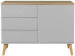 Tenzo Matt szürke lakkozott komód Tenzo Dot II. 109 x 43 cm (9001674612)