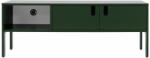 Tenzo Matt zöld lakkozott TV asztal Tenzo Uno 137 x 40 cm (9008570031)