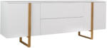 Tenzo Matt fehér lakkozott fa komód Tenzo Birka 216 x 43 cm (9002806454)