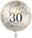  Szám, Számos lufi 17" 42cm - 30-as lufi, Hello 30 (LUFI815579)