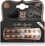 SOSU Cosmetics Hidden Agenda Undetectable Lashes pachet cu gene fără noduri autoadezive 12 mm