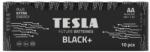 TESLA 10 baterii alcaline AA BLACK+ 1, 5V Tesla Batteries (TS0005) Baterii de unica folosinta