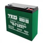 TED Electric Acumulator 12V Vehicule Electrice, Dimensiuni 181 x 76 x 167 mm, Baterie 12V 25Ah M5, TED Electric TED003782 (A0114433)