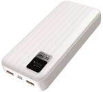S-Link Powerbank - G230 20000mAh (2xUSB, Micro usb, Type-C, PD20W+QC3.0, led, fehér) (38939) - smart-otthon