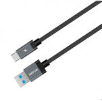 Astrum UT620 USB - Type-C 3.0A 3.1 strapabíró erősített adatkábel fekete A53062-B