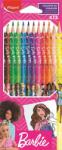 Maped Színes ceruza készlet, háromszögletű, MAPED Barbie , 12 különböző szín (IMAB862207)