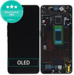 Oppo Reno 8 Pro CPH2357 - LCD Kijelző + Érintőüveg + Keret (Glazed Black) OLED