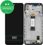 Xiaomi Redmi 12 23053RN02A 23053RN02Y 23053RN02I - LCD Kijelző + Érintőüveg + Keret (Midnight Black) TFT, Black