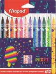 Maped Filctoll készlet, 2, 8 mm, kimosható, MAPED "Pixel Party", 12 különbözõ szín (12 db) (IMA845413)