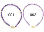  Bratara din Ametist Rotund Fatetat 2-3 mm - Diametru 54 mm - Accesorii Gold Filled - 1 Buc