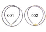  Colier Iolit Rotund Fatetat 2x2 mm - Accesorii de Gold Filled - Argint 925 - 1 Buc
