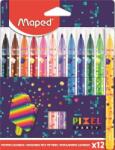 Maped Filctoll készlet, 2, 8 mm, kimosható, MAPED Pixel Party , 12 különböző szín (845413) - molnarpapir