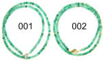  Colier Onix Verde Rotund Fatetat 3x3 mm - Accesorii Argint 925 - Gold Filled
